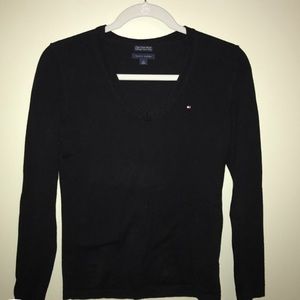Black long sleeve Tommy Hilfiger shirt